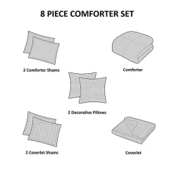 Blue Watercolor 8-pc. King Comforter Set