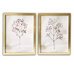Blush Branches Framed Art Prints, Set of 2