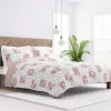Blush Patchwork Reversible 3-pc. Queen Quilt Set