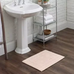 Blush Reversible Cotton Bath Mat, 34 in.