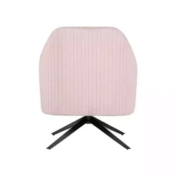 Blush Velvet Swivel Accent Chair
