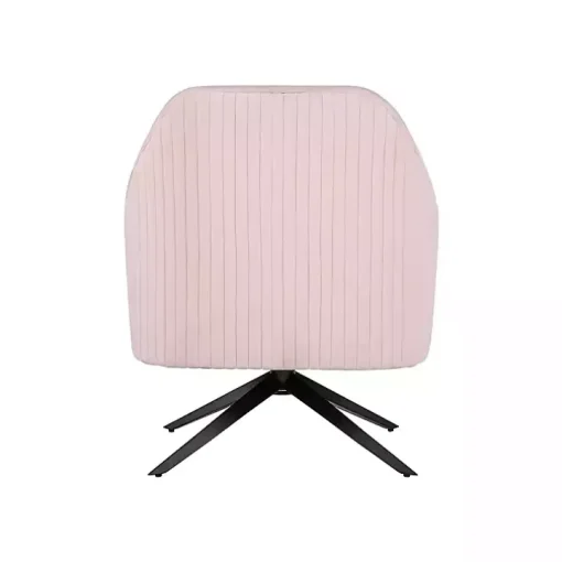 Blush Velvet Swivel Accent Chair