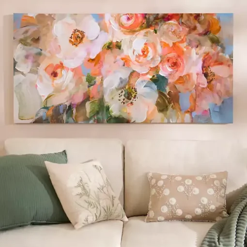 Blushing Blossoms Canvas Art Print