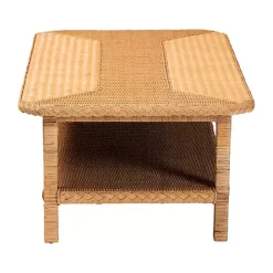 Bohemian Braided Rattan Coffee Table
