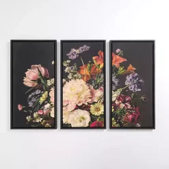 Bold Bouquet Framed Art Prints, Set of 3
