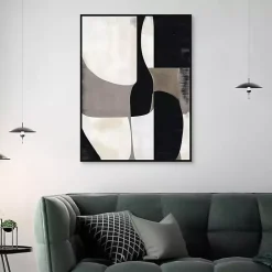 Bold Geometry I Framed Canvas Art Print
