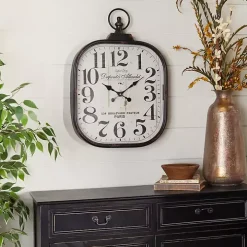Brady Rustic Metal Wall Clock