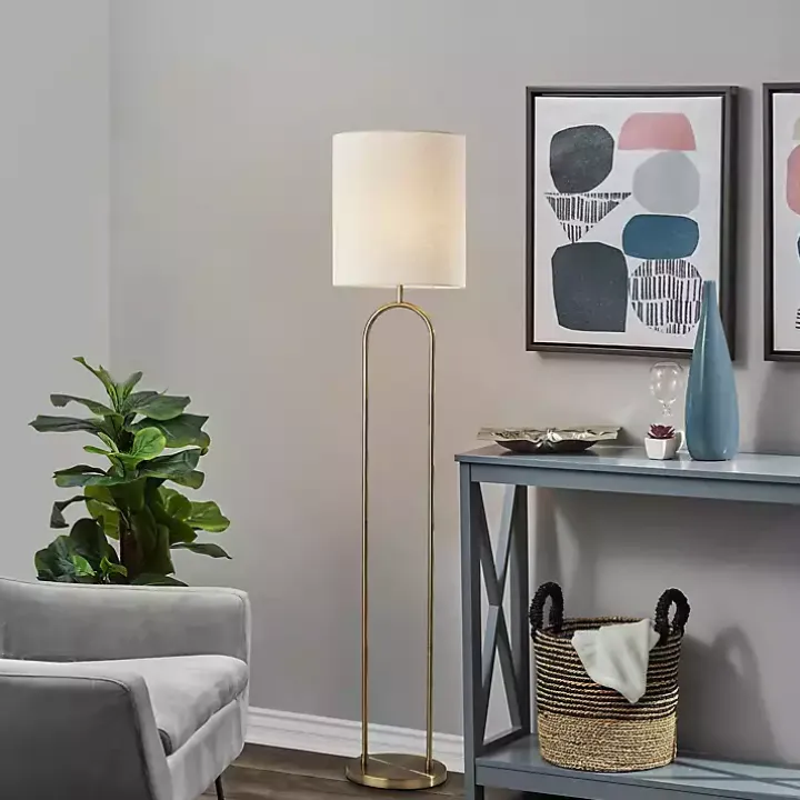 Brass Metal Arch Floor Lamp