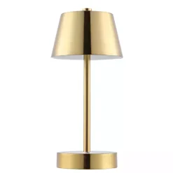 Brass Rechargeable LED Table Lamp, 10 in.