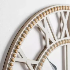 Brett Beaded Wood Wall Clock