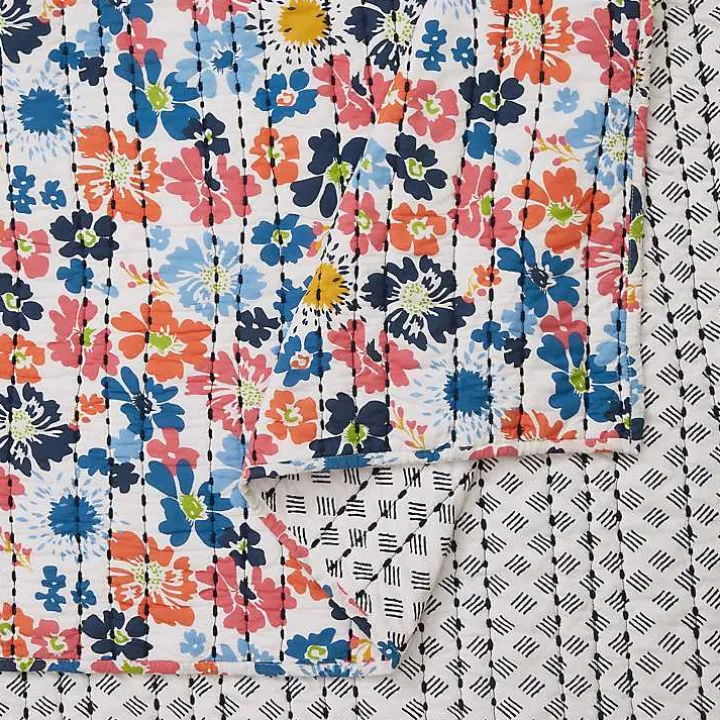 Bright Blossom 3-pc. King Quilt Set