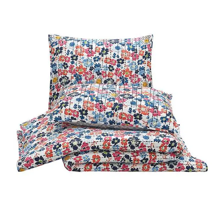 Bright Blossom 3-pc. King Quilt Set