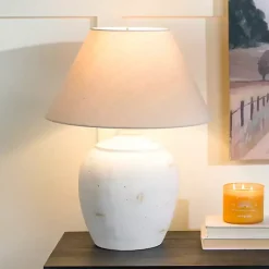 Bronson Cream Painted Table Lamp