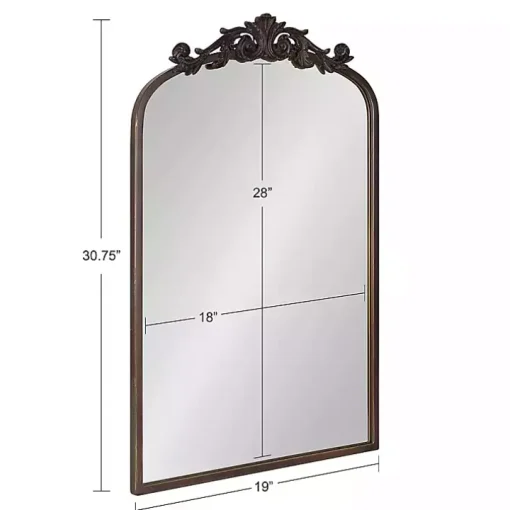 Bronze Arendahl Arched Mirror, 19x31 in.
