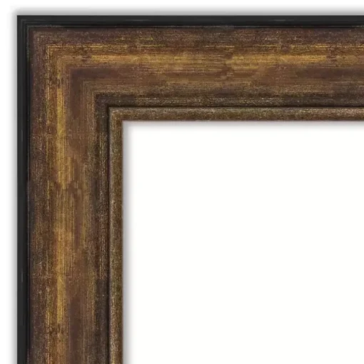 Bronze Frame Beveled Mirror, 43.5x31.5 in.