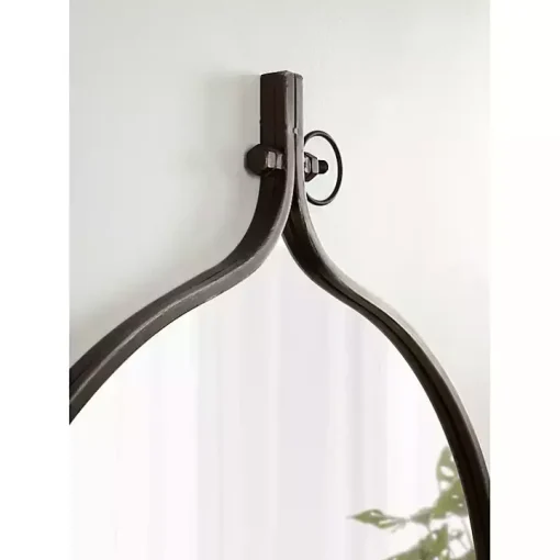 Bronze Metal Antique Round Wall Mirror