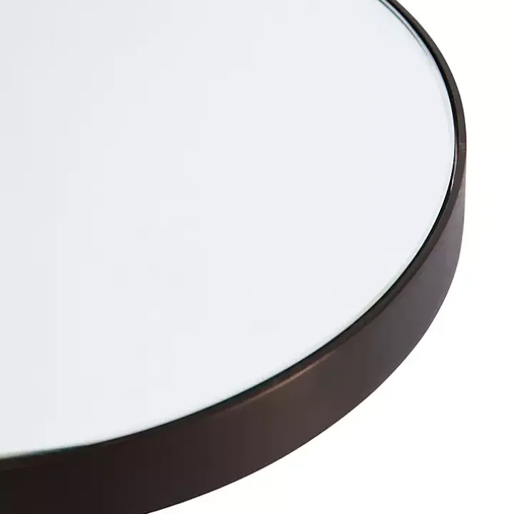 Bronze Mirror Tabletop Round Cocktail Table