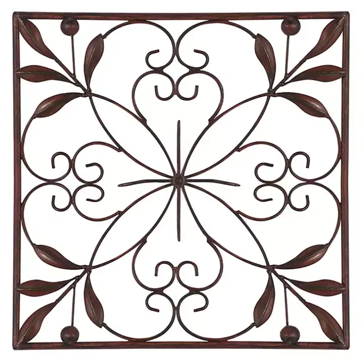 Bronze Scrollwork 4-pc. Panel Wall Art