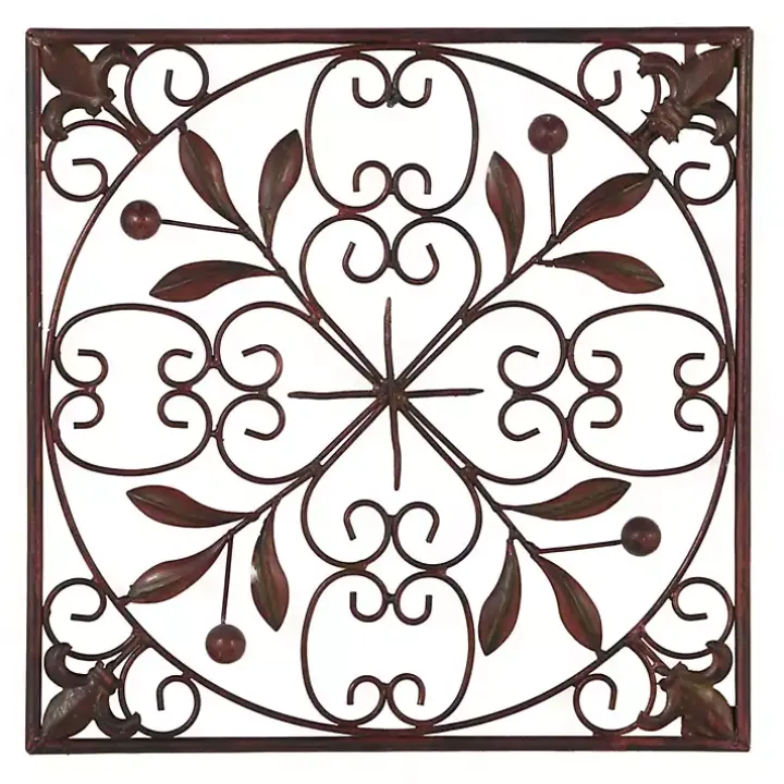Bronze Scrollwork 4-pc. Panel Wall Art