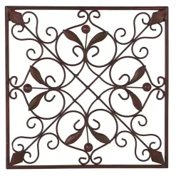 Bronze Scrollwork 4-pc. Panel Wall Art