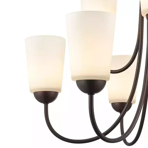 Bronze Traditional 9-Light Chandelier