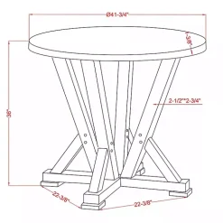 Brown and Antique White Wood Counter Table