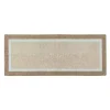 Brown and Blue Border Cotton Bath Runner