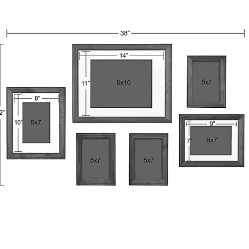 Brown and Gray 6-pc. Gallery Wall Frame Set