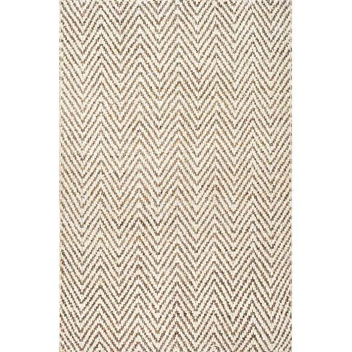 Brown Chevron Valen Area Rug, 8x10