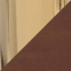 Brown Faux Leather & Gold Marshall Office Chair