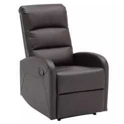 Brown Faux Leather Dormi Recliner