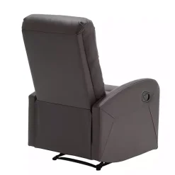 Brown Faux Leather Dormi Recliner