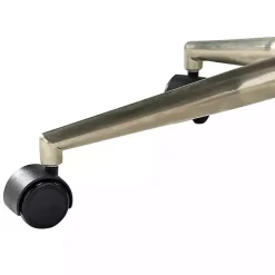 Brown Faux Leather Tufted Back Office Chair