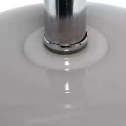 Brown Glass Short Oval Table Lamp