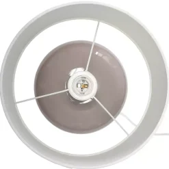 Brown Glass Short Oval Table Lamp