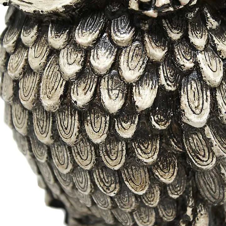 Brown Owl and White Shade Table Lamp