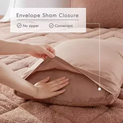 Brown Quilted Teddy 3-pc. Full/Queen Comforter Set