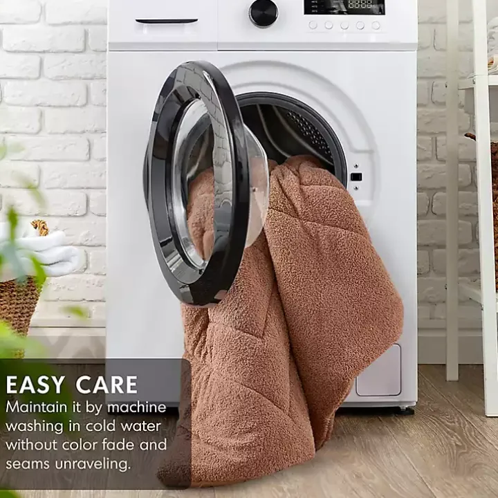 Brown Quilted Teddy 2-pc. Twin Comforter Set