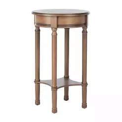 Brown Tegan Round Accent Table