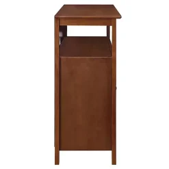 Brown Tiered Deluxe Cali Media Cabinet