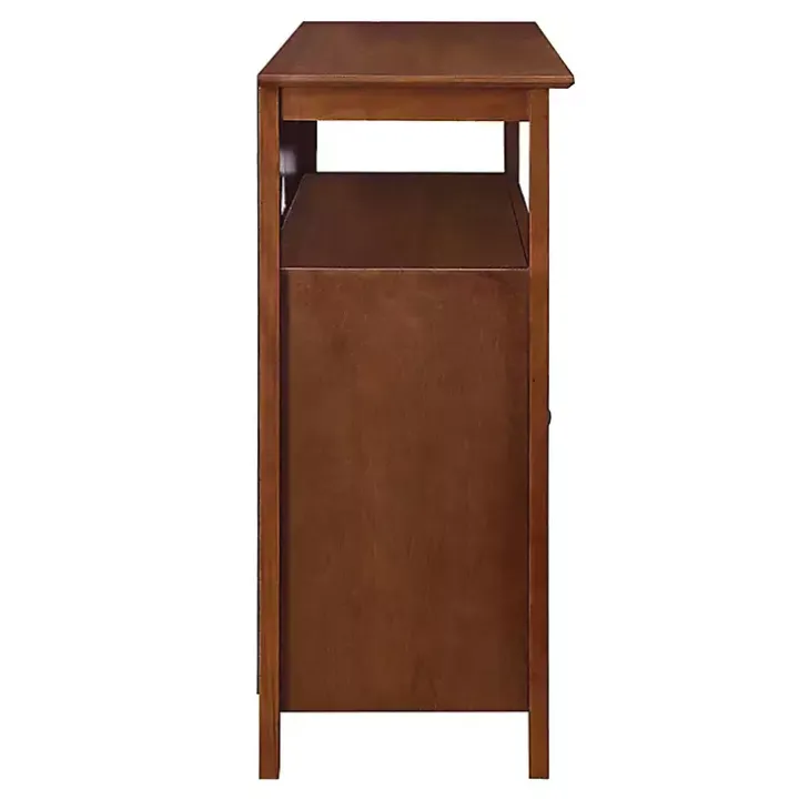 Brown Tiered Deluxe Cali Media Cabinet