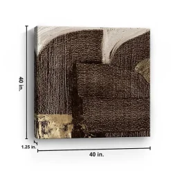 Brown to Gold Canvas Art Print, 40x40 in.