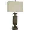 Brown Traditional Rectangular Table Lamp