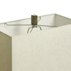 Brown Traditional Rectangular Table Lamp