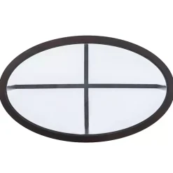 Brown Wood & Glass Top 3-pc. Table Set