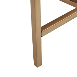 Brown Wood and Gold Martha Stewart Cabinet