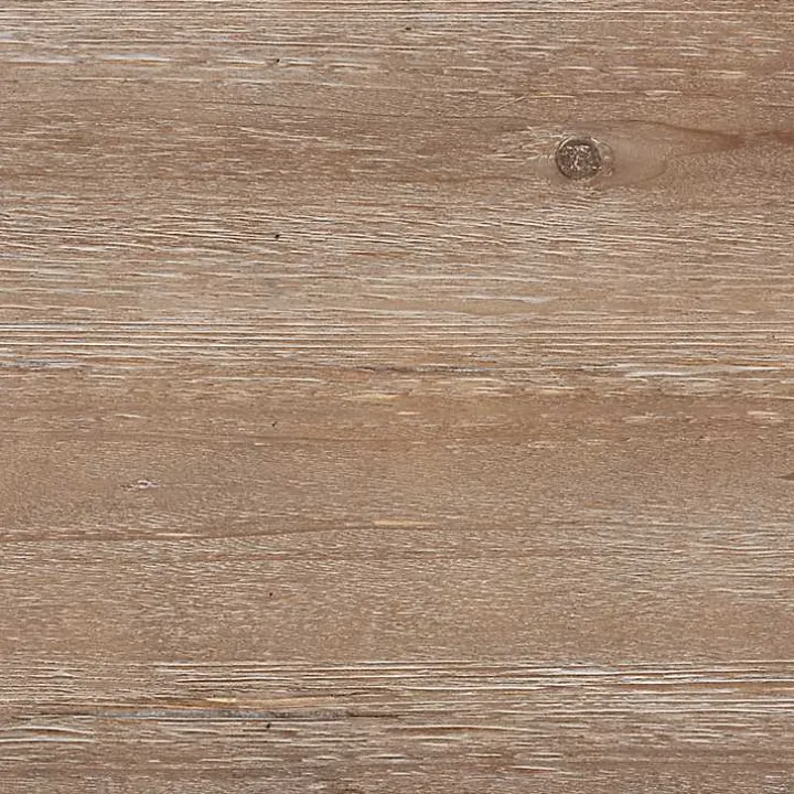 Brown Wood and Metal 2-Drawer Coffee Table