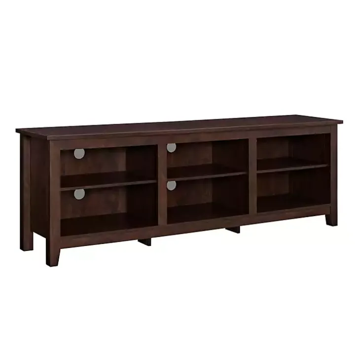 Brown Wood TV Stand, 70 in.