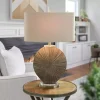 Brushed Brown Shell Table Lamp