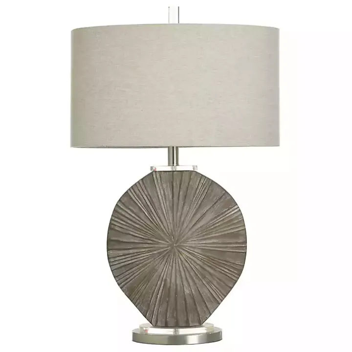 Brushed Brown Shell Table Lamp